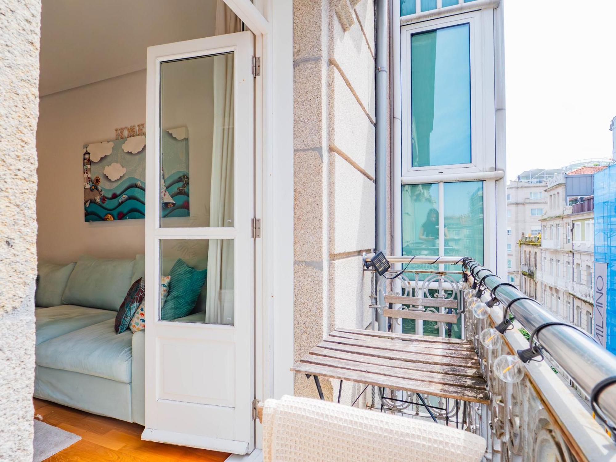 شقة Luxury Centro De Vigo Balcony المظهر الخارجي الصورة
